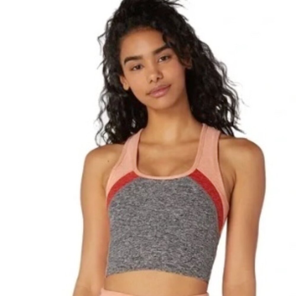 Beyond Yoga Colorblock Racerback Crop Tank – Size L